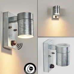 Applique murale d'extérieur Bessiebelle Zingué, 1 lumière, Détecteur de mouvement