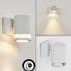 Applique murale d'extérieur Amyton Blanc, 1 lumière