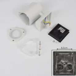 Applique murale d'extérieur Amyton Blanc, 1 lumière