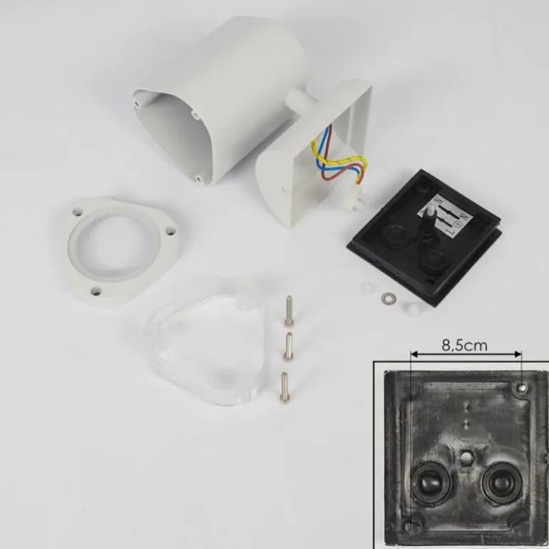 Applique murale d'extérieur Amyton Blanc, 1 lumière