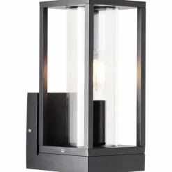 Applique murale d'extérieur Brilliant Dipton Noir, 1 lumière