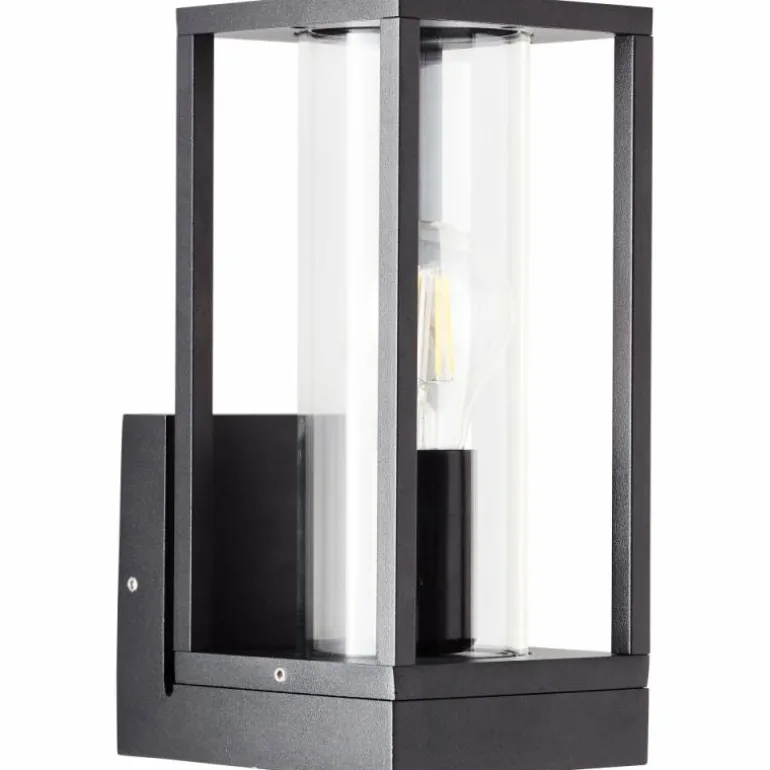 Applique murale d'extérieur Brilliant Dipton Noir, 1 lumière