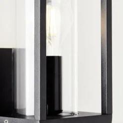 Applique murale d'extérieur Brilliant Dipton Noir, 1 lumière