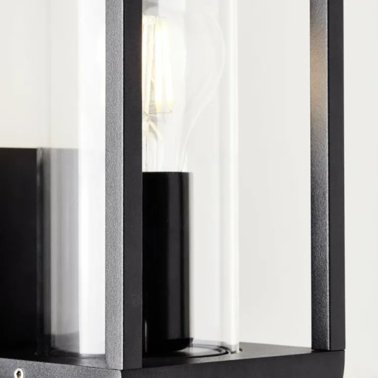 Applique murale d'extérieur Brilliant Dipton Noir, 1 lumière