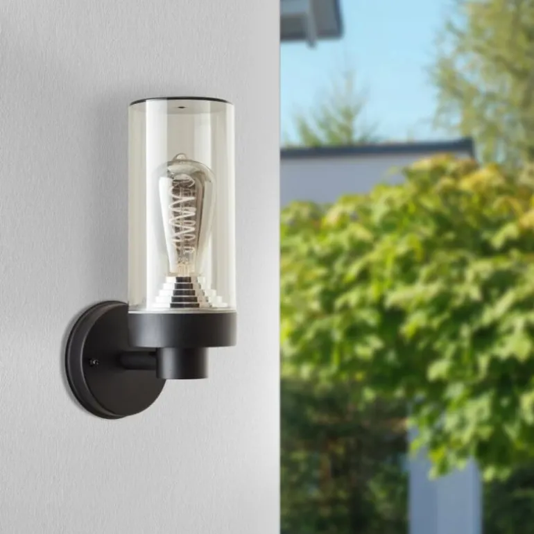 Applique murale d'extérieur Brilliant Masham Noir, 1 lumière