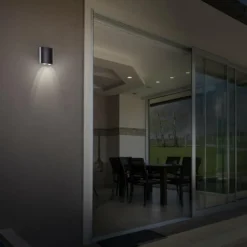 Applique murale d'extérieur Brilliant Tursdale LED Noir, 4 lumières