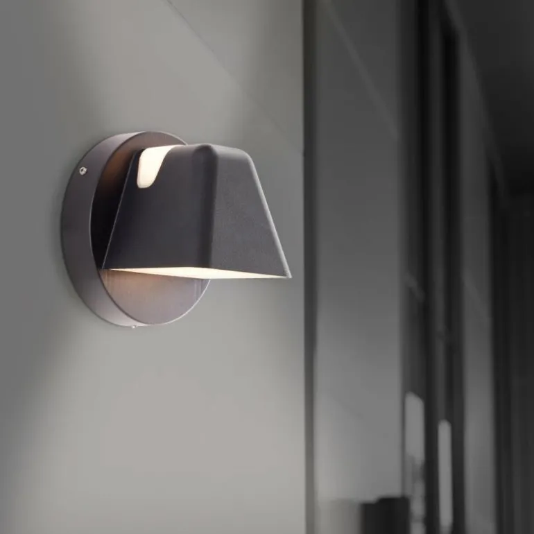 Applique murale d'extérieur Brilliant Scorton LED Noir, 2 lumières