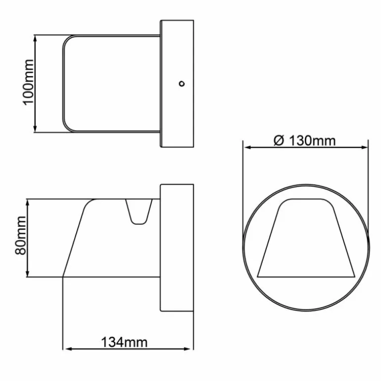 Applique murale d'extérieur Brilliant Scorton LED Noir, 2 lumières