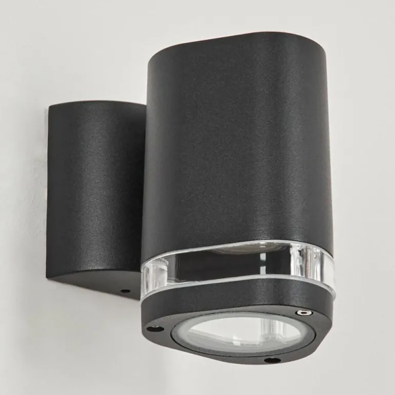 Applique murale d'extérieur Amyton Noir, 1 lumière