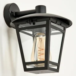 Applique murale d'extérieur Ausipar Noir, 1 lumière