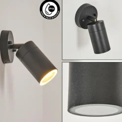 Applique murale d'extérieur Bessiebelle Noir, 1 lumière