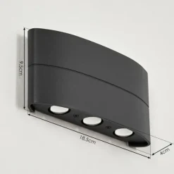 Applique murale d'extérieur Trapatrapa LED Anthracite, 6 lumières