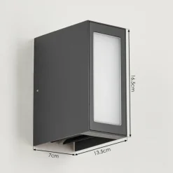 Applique murale d'extérieur Hoods LED Anthracite, 3 lumières