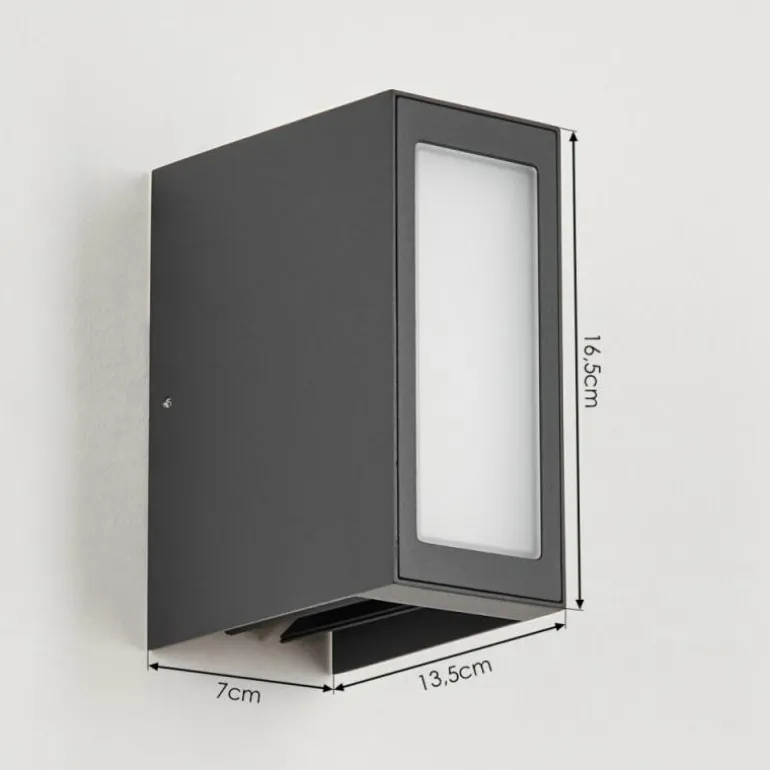 Applique murale d'extérieur Hoods LED Anthracite, 3 lumières