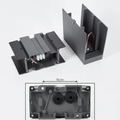 Applique murale d'extérieur Hoods LED Anthracite, 3 lumières