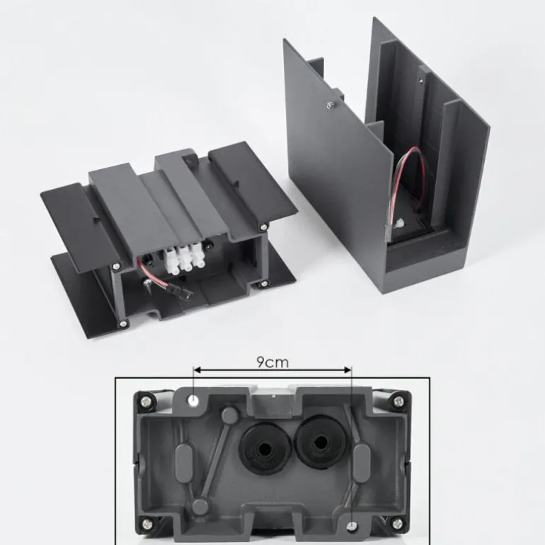 Applique murale d'extérieur Hoods LED Anthracite, 3 lumières