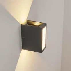 Applique murale d'extérieur Hoods LED Anthracite, 3 lumières