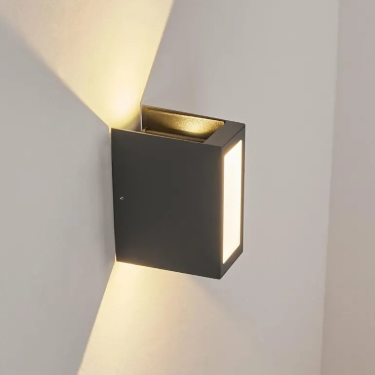 Applique murale d'extérieur Hoods LED Anthracite, 3 lumières