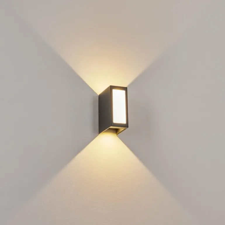 Applique murale d'extérieur Hoods LED Anthracite, 3 lumières