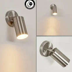 Applique murale d'extérieur Bessiebelle Acier inoxydable, Blanc, 1 lumière