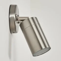 Applique murale d'extérieur Bessiebelle Acier inoxydable, Blanc, 1 lumière