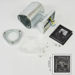 Applique murale d'extérieur Amyton Zingué, 1 lumière