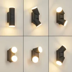 Applique murale d'extérieur Hoods LED Anthracite, Blanc, 1 lumière