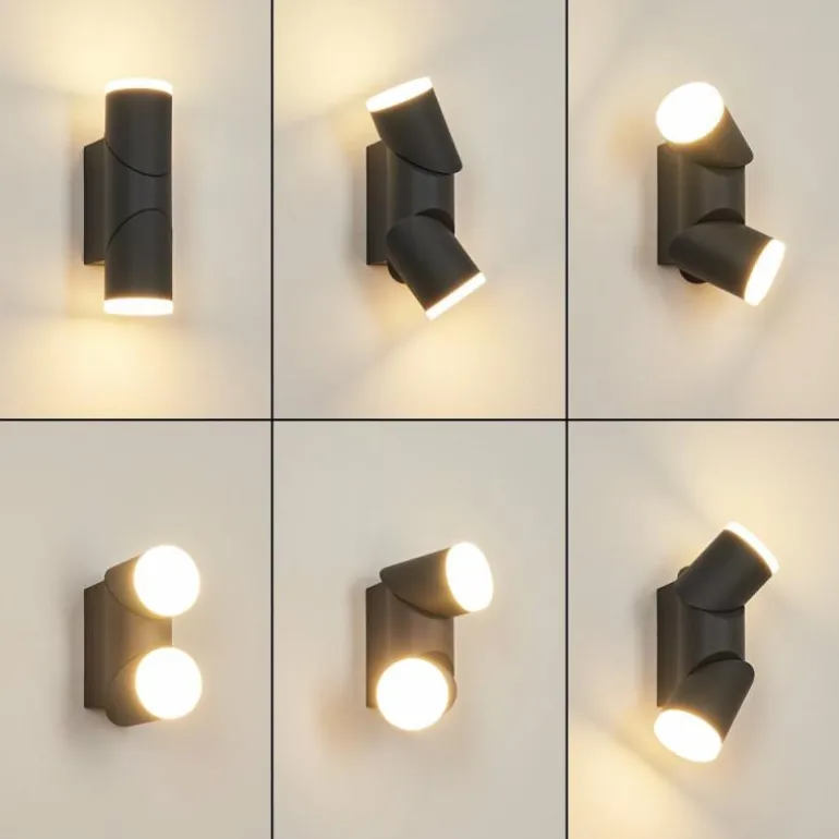 Applique murale d'extérieur Hoods LED Anthracite, Blanc, 1 lumière