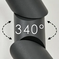 Applique murale d'extérieur Hoods LED Anthracite, Blanc, 1 lumière