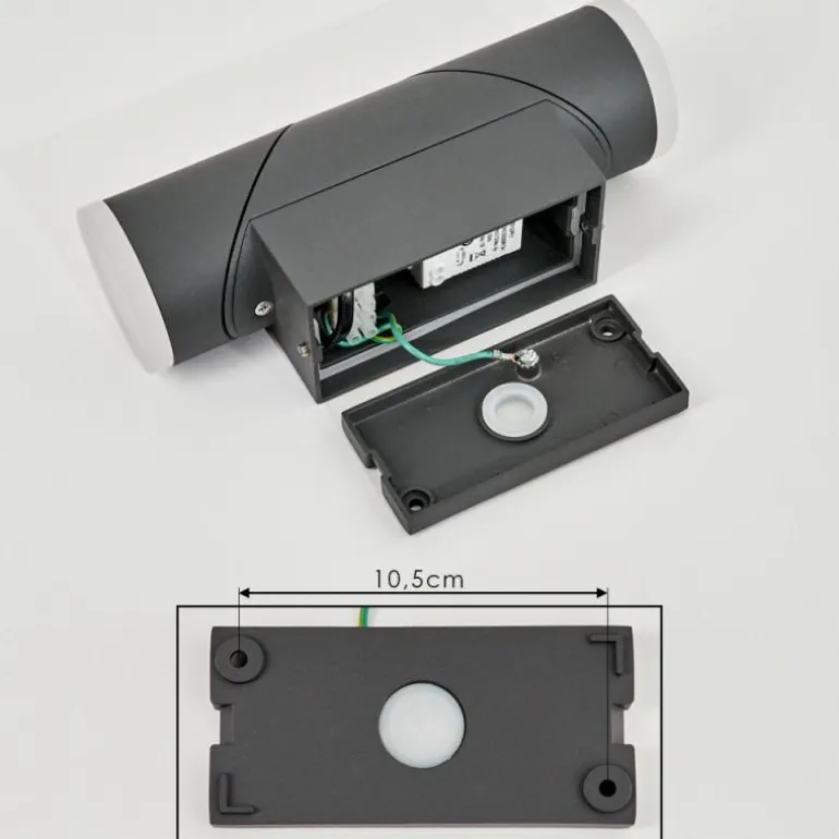 Applique murale d'extérieur Hoods LED Anthracite, Blanc, 1 lumière