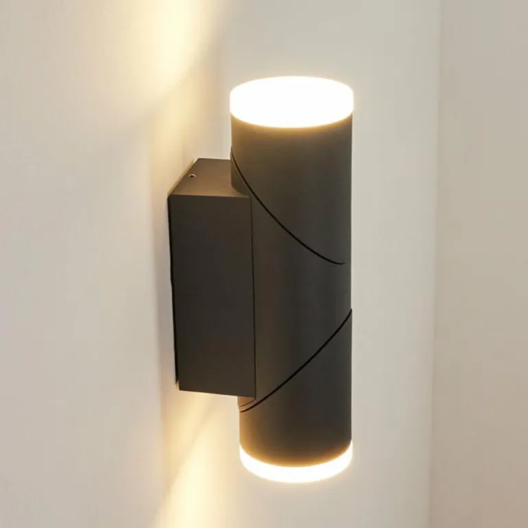 Applique murale d'extérieur Hoods LED Anthracite, Blanc, 1 lumière