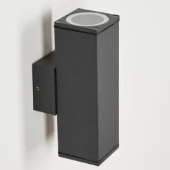 Applique murale d'extérieur Oatlands Anthracite, Blanc, 2 lumières