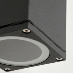 Applique murale d'extérieur Oatlands Anthracite, Blanc, 2 lumières