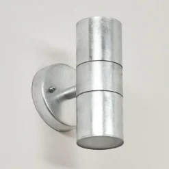 Applique murale d'extérieur Bessiebelle Zingué, Blanc, 2 lumières