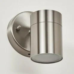 Applique murale d'extérieur Bessiebelle Acier inoxydable, Blanc, 1 lumière