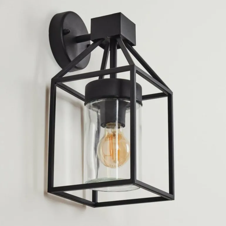 Applique murale d'extérieur Fiskenes Noir, 1 lumière