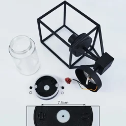 Applique murale d'extérieur Fiskenes Noir, 1 lumière