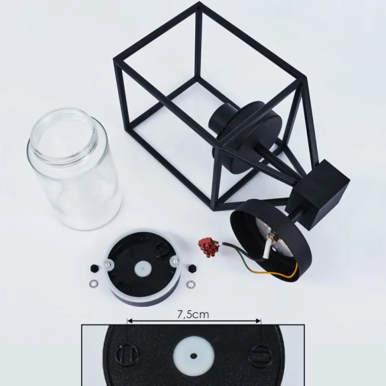 Applique murale d'extérieur Fiskenes Noir, 1 lumière