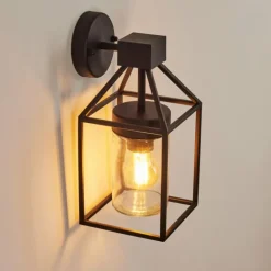 Applique murale d'extérieur Fiskenes Noir, 1 lumière