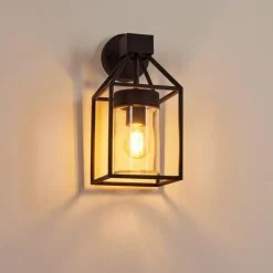 Applique murale d'extérieur Fiskenes Noir, 1 lumière