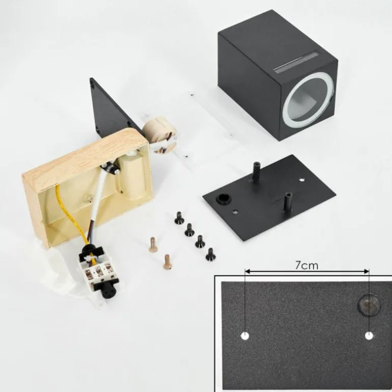 Applique murale d'extérieur Auchac Couleur bois, Écru, 1 lumière