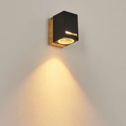 Applique murale d'extérieur Auchac Couleur bois, Écru, 1 lumière