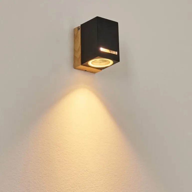 Applique murale d'extérieur Auchac Couleur bois, Écru, 1 lumière