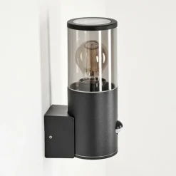 Applique murale d'extérieur Caragua Anthracite, 1 lumière, Détecteur de mouvement