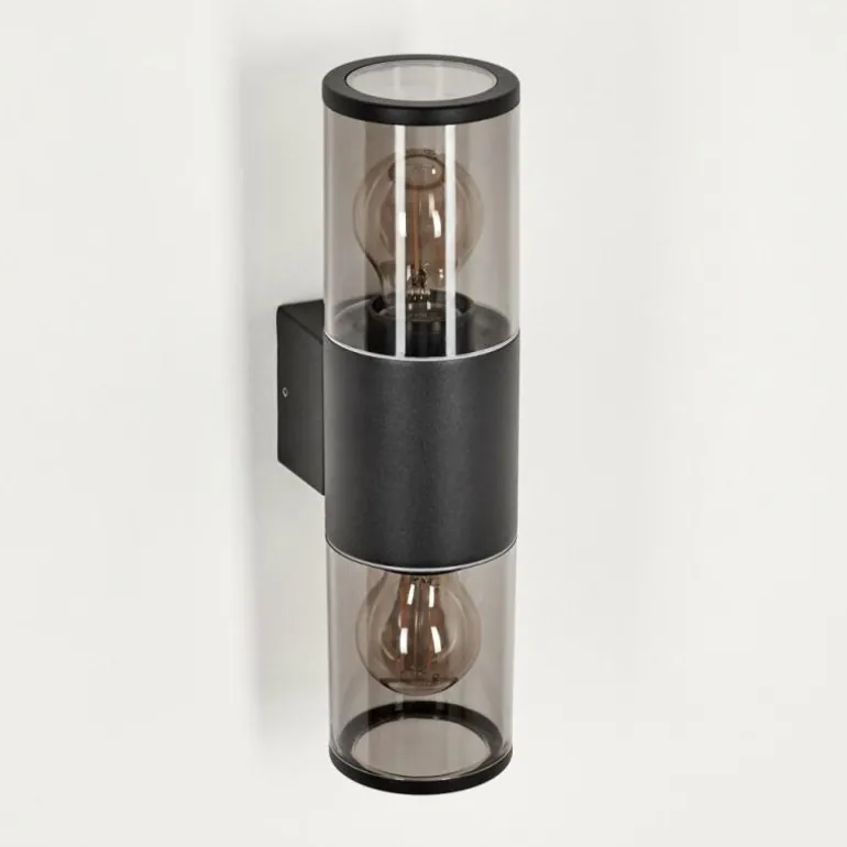 Applique murale d'extérieur Caragua Anthracite, 2 lumières