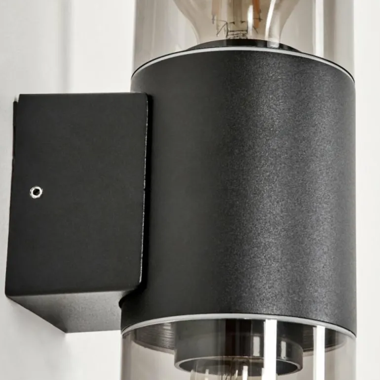 Applique murale d'extérieur Caragua Anthracite, 2 lumières