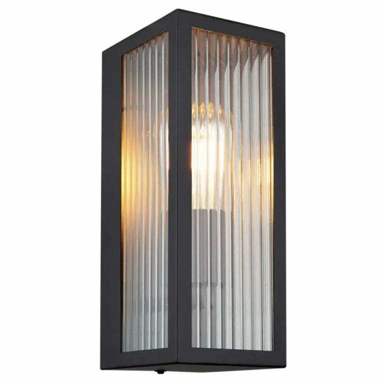 Applique murale d'extérieur Globo GUNDULA Noir, 1 lumière