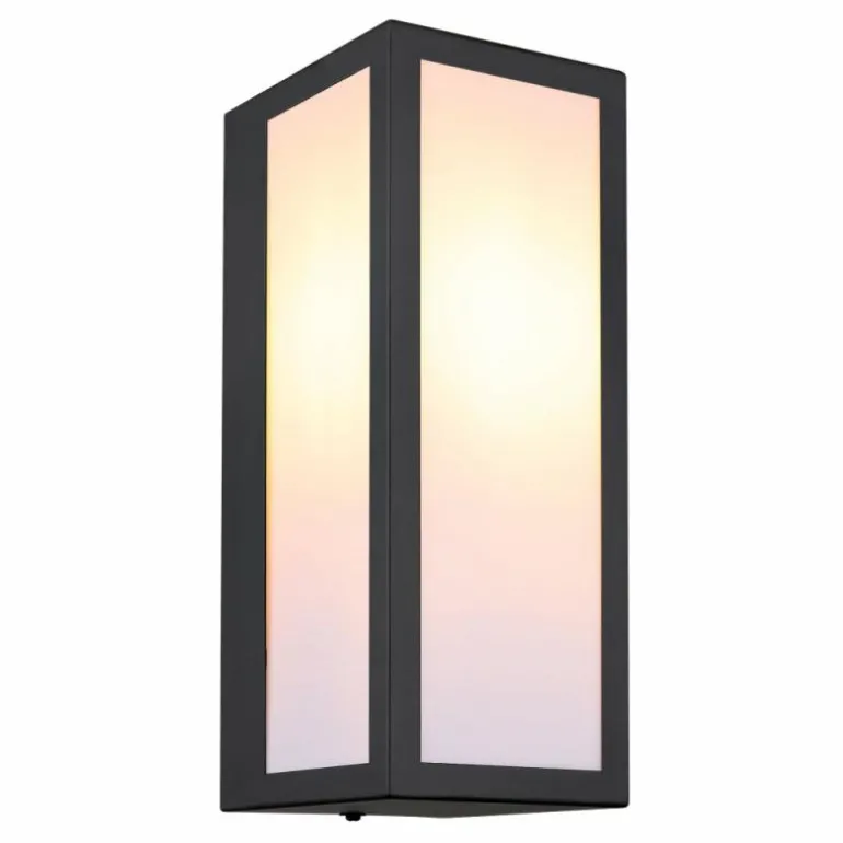 Applique murale d'extérieur Globo GUNDULA Noir, 1 lumière