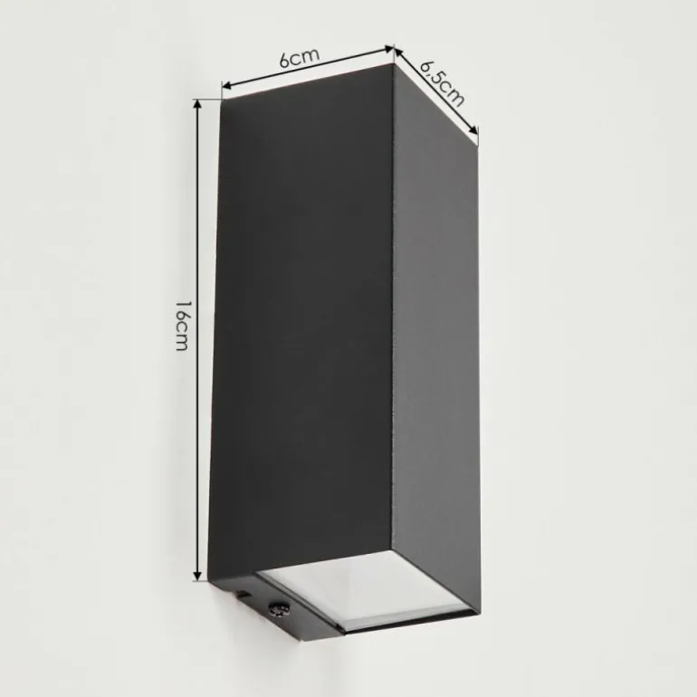 Applique murale d'extérieur Bogachie LED Noir, 1 lumière