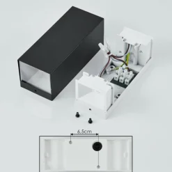 Applique murale d'extérieur Bogachie LED Noir, 1 lumière